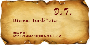 Dienes Terézia névjegykártya